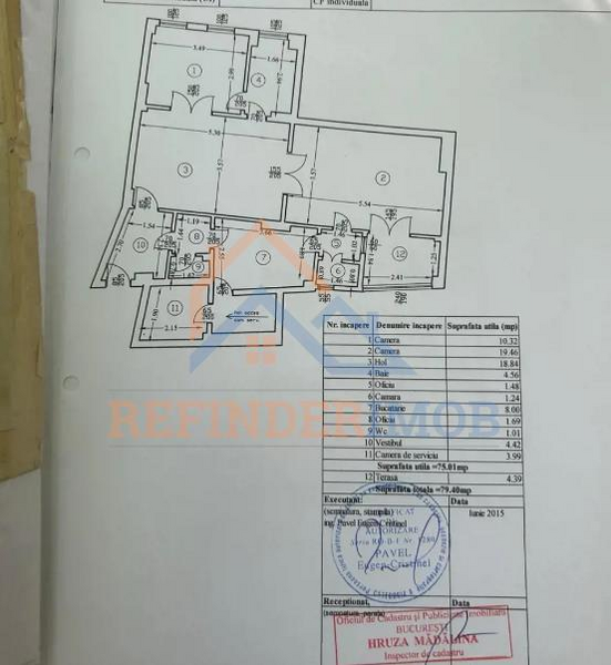 Mihail Kogalniceanu, vanzare apartament 3 camere.